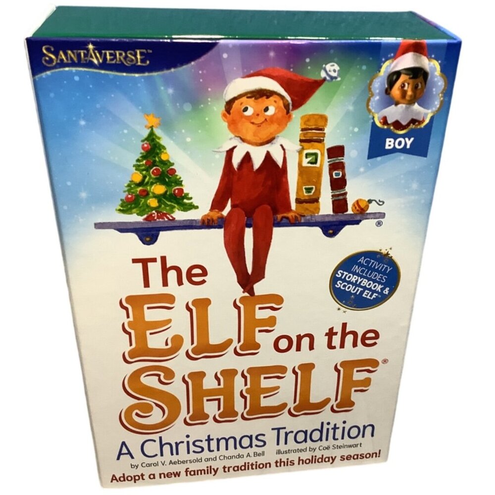 The Elf On The Shelf A Christmas Tradition Boy Brown Eyed Elf Set With Storybook